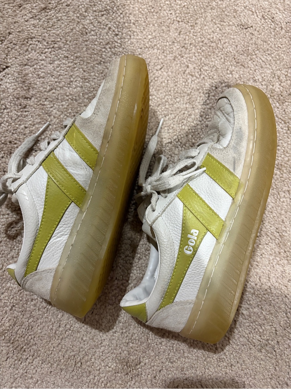 Gola White Grandslam Elite Retro Trainer Sneakers